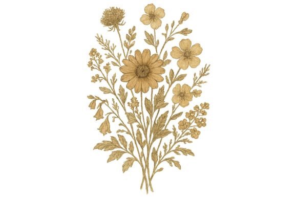 Download Vintage Botanical Illustration of Flower - Vintage botanical illustration Collection