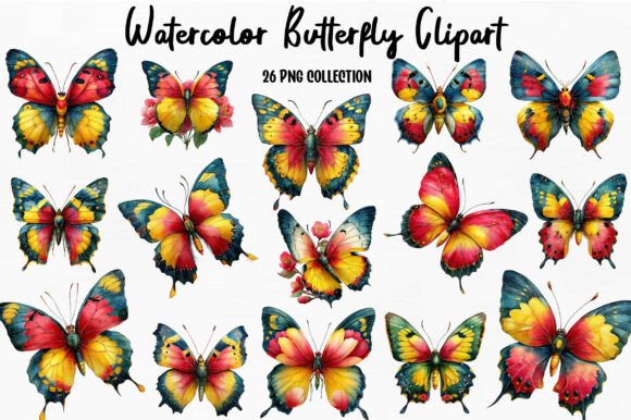 Download Watercolor Butterfly Clipart - Watercolor butterfly clipart Collection