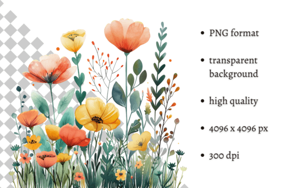 Download Watercolor Spring Flowers PNG Clipart - Spring flowers png Collection