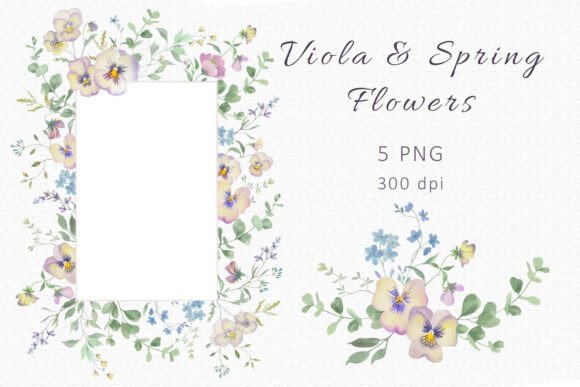 Download Viola &amp; Spring Flowers PNG Set - Spring flowers png Collection