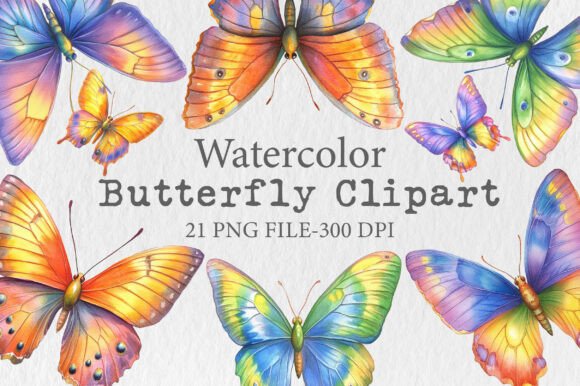 Download Watercolor Butterfly Clipart - Watercolor butterfly clipart Collection