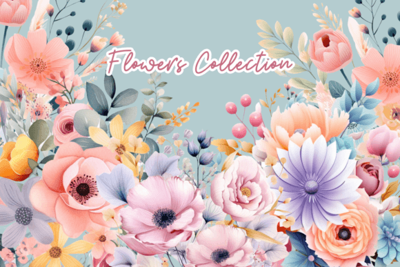 Download Flowers Collection Spring Floral Clipart - Spring floral Collection