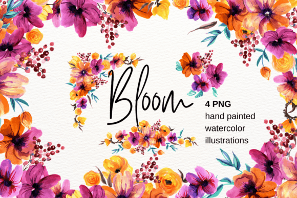 Download Watercolor Spring Floral Arrangement - Spring floral Collection