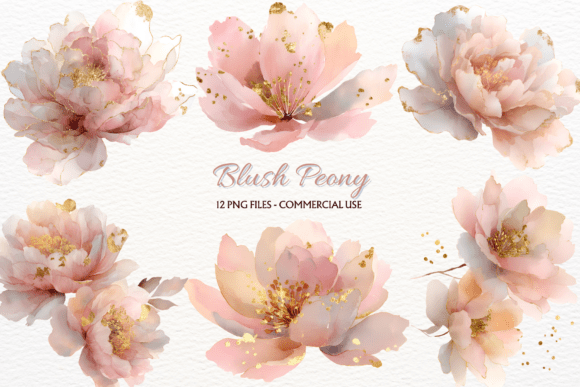 Download Blush Peony Clipart Spring Flowers PNG - Spring flowers png Collection