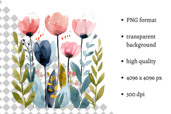 Download Watercolor Spring Flowers PNG Clipart - Spring flowers png Collection